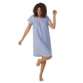 thumbnail image 5 of Aria 100% Cotton Short Sleeve Scoop Neck Nightgown with Pockets, Women’s sizes S-5X, 5 of 7