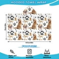 thumbnail image 2 of Golden Retriever Hooded Bath Towel，50"x30" for Ages 3 To 12 Kids, Quick Dry Lightweight Soft Microfiber Hood Beach Towel Cover Up for Kids, 2 of 7