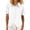 White, variant on Womens Short Sleeve Button down Shirts Summer Stylish V-Neck Collared Irregular Hem Tops Ladies Work and Daily Wear Solid Color Blouse White XXL