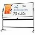 thumbnail image 3 of Tableau Effaçable à Sec Roulant 70 x 36 - Grand Tableau Blanc Magnétique Portable avec Support - Tableau Blanc Style Chevalet Double Face avec Roues - Tableau Blanc Mobile sur Pied pour Bureau, Salle de Classe et Maison, 3 of 4