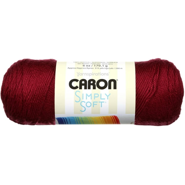 Caron® Fil Simply Soft®, Acrylique #4 Moyen, 6oz/170g, 315 Yards