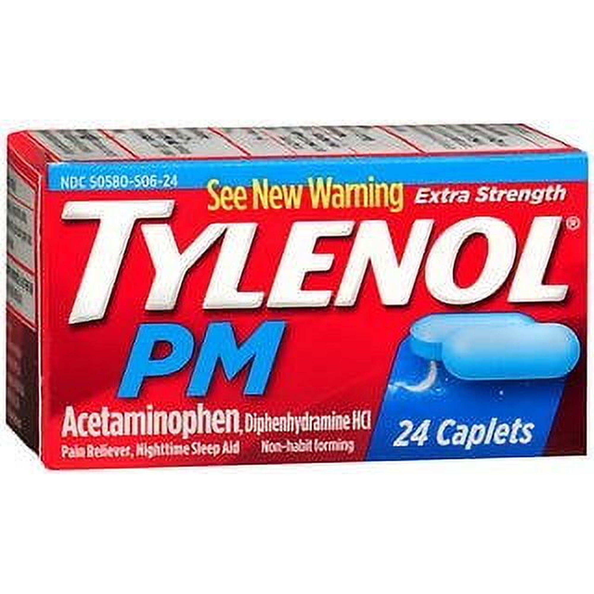 Tylenol PM Extra Strength Caplets - 24 ct, Pack of 3