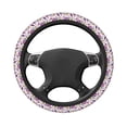 thumbnail image 3 of Naloa Wine Elastic Steering Wheel Cover, Auto Steering Wheel Cover – 15 Inch , Comfortable Grip, Fit Suvs,Vans Cars,Trucks, 3 of 8