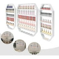thumbnail image 5 of Multi-Tiers Metal Octagonal Cosmetic Display Rack,Wall-Mounted Nail Polish Storage Racks,Essential Oil and Perfume Bottle Holder,Wall Shelf Organizers for Home Spa Nail Salon Shop, 5 of 8