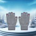 thumbnail image 1 of Guantes de Invierno Yinane Térmicos Elásticos con Pantalla Táctil Gris, 1 of 8