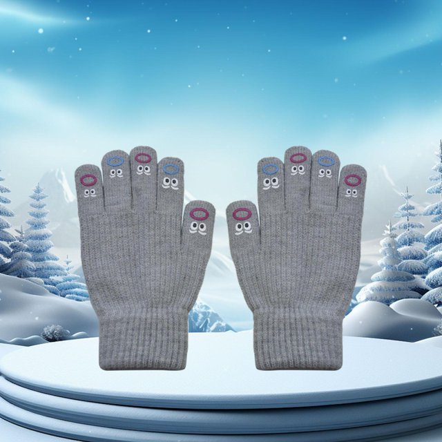 Guantes de Invierno Yinane Térmicos Elásticos con Pantalla Táctil Gris