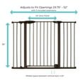 thumbnail image 6 of Toddleroo by North States Riverstone Extra Tall and Wide Child Safety Gate, 36" Tall, Graphite, 6 of 11