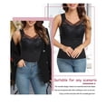 thumbnail image 4 of Lilvigor Thermal Tops for Women Cold Weather Warm Under Clothes Buit in Bra Thermal Lace Tank Top Thermal Undershirt, 4 of 6