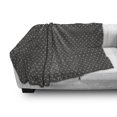 thumbnail image 3 of Lattice Soft Flannel Fleece Throw Blanket, Abstract Triangle Shapes with Twisted Lines Geometric Grid Tiles, Cozy Plush for Indoor and Outdoor Use, 50" x 70", Charcoal Grey Eggshell, by Ambesonne, 3 of 6