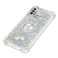thumbnail image 4 of Funda para Motorola Moto G30/G10 con Brillo Líquido Flotante, Purpurina, Parachoques y Anillo Giratorio Soporte, 4 of 5