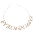thumbnail image 4 of 1Pc Fashion Letter Rhinestone Headband HAPPY NEW YEAR Hair Decor for Party, 4 of 8