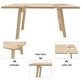 thumbnail image 2 of LABSERRON Portable Small Outdoor Table 1 Pc in Light Brown for Various Occasions, 2 of 8