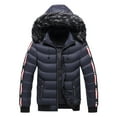 thumbnail image 1 of Jackets for Men Casual Military Jacket with Hood Plus Size Puffy Bubble Jacket Big and Tall Insulated Parka Coat, 1 of 1