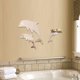 thumbnail image 1 of Gwong Decoración hogareña 3 unids / fijaron pegatinas de pared Multi aplicación Forma de delfines agradables Licenciaturas de dormitorio de espejo 3D único para el hogar Gwong 21081652, 1 of 6