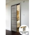 thumbnail image 4 of Slab Barn Door Panel | Planum 0020 Ginger Ash | Sturdy Finished Flush Modern Doors | Pocket Closet Sliding-42" x 84", 4 of 5