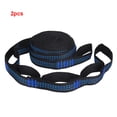 thumbnail image 4 of Soidarity De correas para hamaca, correas colgantes para exteriores, 5 uds. De anillos ajustables, cinturones portátiles para hamaca de árbol para carpas Azul Soidarity OD001594-01, 4 of 6