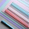thumbnail image 2 of 30 Holes Loose-leaf Plastic Binding Ring Spring Spiral Rings Binder Strip For A4 Paper Notebook Stationery Office Supplies, 2 of 10