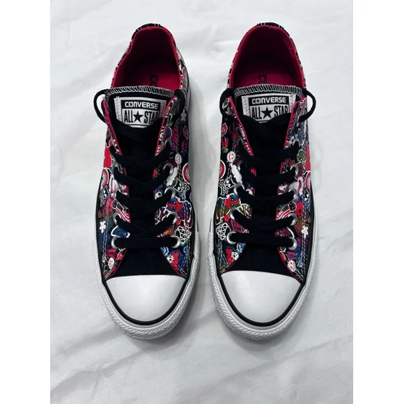 Converse All Star Black Neon, Pony Skull, Limited Edition Women’s Sz 9