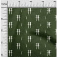 thumbnail image 1 of oneOone Organic Cotton Poplin Twill Fabric Ikat Style Kasuri Print Sewing Fabric BTY 42 Inch Wide, 1 of 4