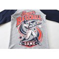 thumbnail image 5 of FEDPOP Kids Baseball Graphic Pajamas 2-Piece Long Sleeve Cotton Sleepwear Set Size 4T, 5 of 7