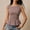 715#Pink, variant on Women Cute Boat Neck Tie Shoulder Plaid Print Tank Top Y2k Slim Fit Sleeveless Ruffle Hem Smocked Cami Shirt Green S