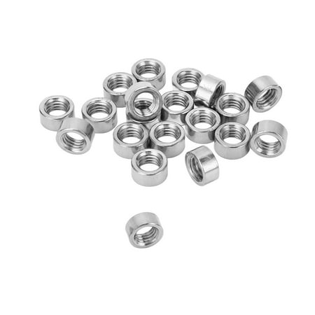

Threaded Sleeve Rod Round Coupling Nut Rustproof M8x12.5 Sturdy 6mm Length For Home Improvement