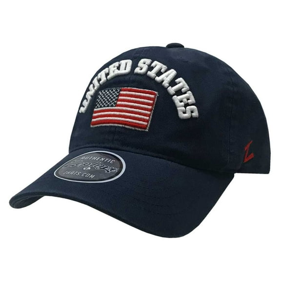 Zephyr United States USA Flag Prewashed Baseball Cap Hat Embroider Patch Adjust