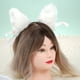 thumbnail image 3 of Aro de pelo Tomshoo orejas de zorro Blanco, 3 of 8