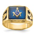 thumbnail image 3 of 14K Yellow Gold Men's Masonic Ring Size 10, 3 of 3