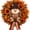 Classic Style, variant on Lighted Scarecrow Fall Wreath for Front Door,Lighted Style | Autumn Harvest Decor, Sunflower Maple Wreath,Warm LED and Farmhouse Burlap Bow & Leaf