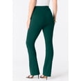 thumbnail image 3 of Roaman's Women's Plus Size Tall Plus Size Ponte Bootcut Pant With Pockets And Pull On Elastic Waist, 3 of 3