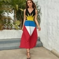 thumbnail image 5 of Antigua and Barbuda Sleeveless Dress summer dress summer dress women women's evening dresses, 5 of 6