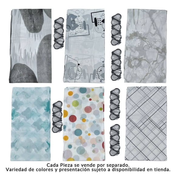 Cortina de Baño Prichos Estampada Varios Modelos 1 Pieza