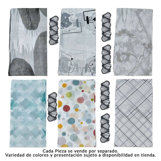 Cortina de Baño Prichos Estampada Varios Modelos 1 Pieza