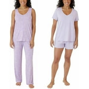 Eddie Bauer Womens 4-Piece Pajama Set Size: L, Color: Orchid