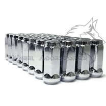 32Pc Chrome Bulge Acorn Lug Nuts XL 2" Tall 9/16-18 Fits Chevy C20 C30 K20 K30