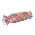 thumbnail image 3 of Candy Pillow With Pillow Core 24.6×9.8in Durable Cord Opening And Closing Design Waterproof And Easy To Install Darkmagenta Tie-Dye Background Rainbow Colors (2), 3 of 8