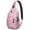 Cute Halloween Ghosts-2, variant on Sling Backpack,Cute Halloween Ghosts Pattern Sling Bag with Water Bottle Holder,Waterproof Sling Bag for Men/Women with Headphone Jack for Hiking,Travel