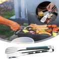 thumbnail image 6 of Stainless Steel Food Clip Lightweight Barbecue Tool for Serving Grilling and Baking Heat Resistant Food for Home Restaurant and Party Use, 6 of 9