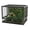 34 Gallons, variant on Panapinka Reptile Terrarium, 4.8mm Impact-Resistant Tempered Glass, Interchangeable Side Mesh/Glass Panels, 6.3” Deep Fully Waterproof Base