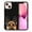 Black Tan German Shepherd Dog, variant on FINCIBO Soft Rubber Cover Case for Apple iPhone 13 mini 5.4" 2021 (NOT FIT iPhone 13 Pro 6.1"/iPhone 13 6.1"/iPhone 13 Pro Max 6.7" 2021), Animal Black Tricolor Aussie Australian Shepherd Dog