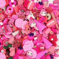 thumbnail image 2 of 50 Pcs Charms Slime Kit de Fabrication de Bijoux en Résine pour Bricolage de Pâques, Perles de Slime en Résine pour Bricolage Scrapbooking, Rouge Rose, 2 of 3