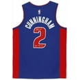 thumbnail image 2 of Cade Cunningham Detroit Pistons Autographed Blue Icon Swingman Jersey with "2021 #1 Draft Pick" Inscription - Fanatics Authentic Certified, 2 of 4