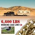 thumbnail image 4 of EASYBERG 3/8" x 20' Transport Chain with Clevis Grab Hooks 2 Packs, G70 Heavy Duty Tie Down Binder Logging Chain, 4 of 14