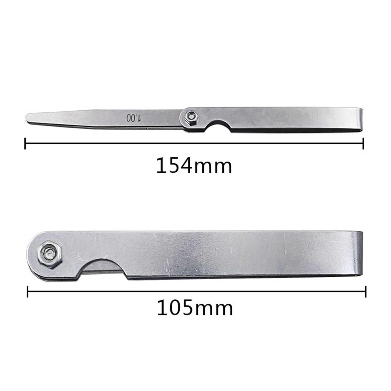 0.02 To 1.00mm 15 Blades Thickness Gap Metric Filler Feeler Gauge Measure Tools