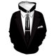 thumbnail image 5 of Sudadera con capucha de traje falso divertida con estampado 3D para hombre, esmoquin con patrón de pajarita, sudaderas casuales de manga larga para cosplay, sudaderas con capucha de calle, 5 of 5