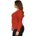 thumbnail image 2 of Blusa casual Roman Fashion/Tallas Extras, 1785 (Chedron) naranja oscuro 42 Roman Fashion BL-GR-1785-CHEDRON, 2 of 6