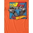 thumbnail image 3 of Hot Wheels Split Screen Flame Mens Graphic Short Sleeve T-Shirt (Orange, S-XXL), 3 of 4
