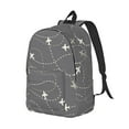 thumbnail image 2 of Daiia Airplane Routes Around The World Vintage Canvas Backpack for Men and Women ,Hiking Backpack,Travel Laptop Bag for School,Large Capacity Backpack, 2 of 8