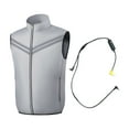 thumbnail image 1 of KLKCMS Cooling Fan Jacket 2 Fans Wearable Portable Cooler for Cycling Hiking Summer Gray 4XL, 1 of 9